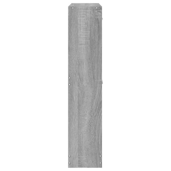 vidaXL Skoskap grå sonoma 59x17x81 cm konstruert tre