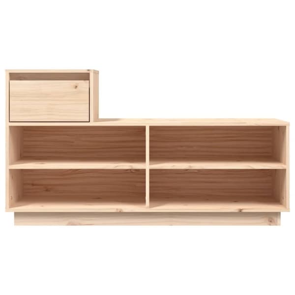 vidaXL Kenkäkaappi 110x34x61 cm täysi mänty