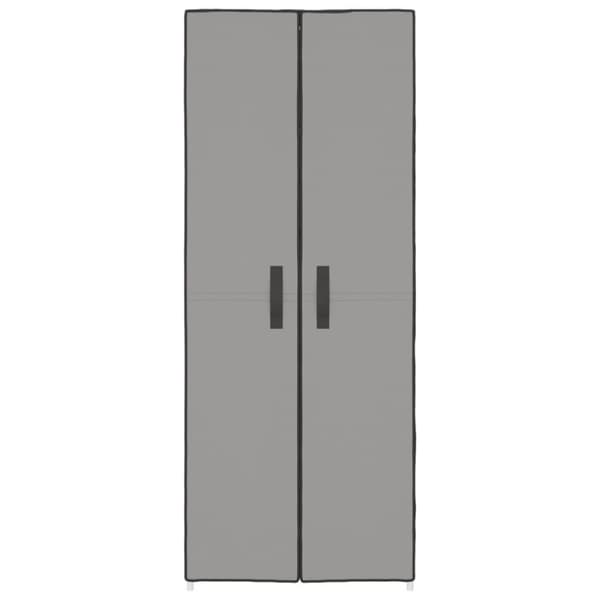 vidaXL skoskab 60x30x166 stof grå
