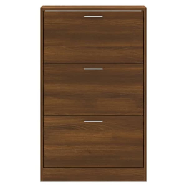 vidaXL Kenkäkaappi ruskea tammi 63x24x103 cm tekninen puu