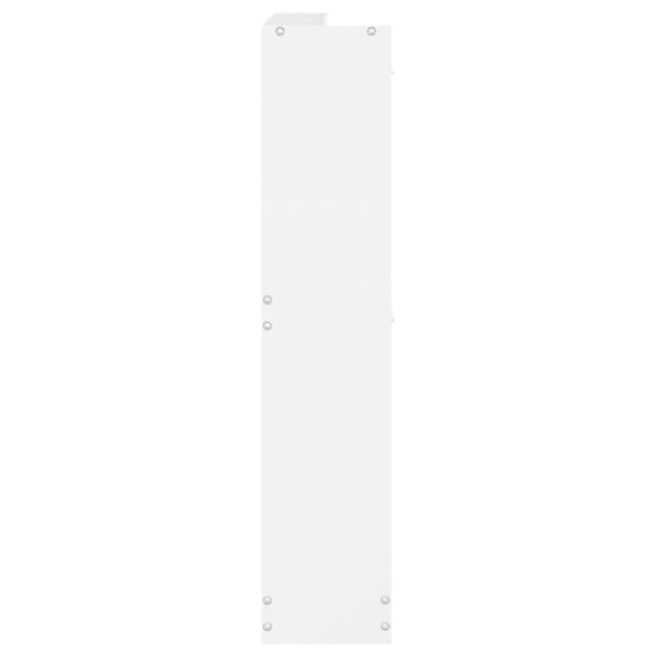 vidaXL skoreol 59x17x81 cm konstrueret træ hvid højglans