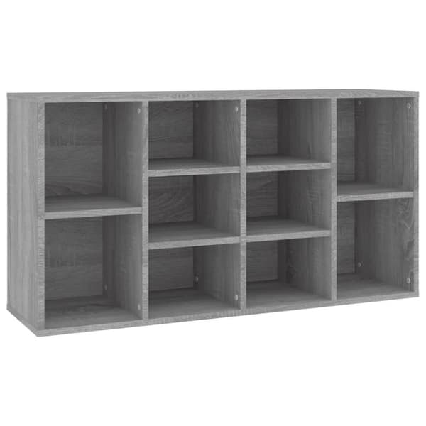 vidaXL skobænk 103x30x54,5 cm konstrueret træ Grå sonoma-eg