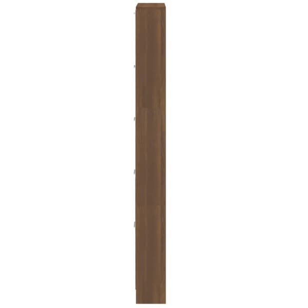 vidaXL Kenkäkaappi ruskea tammi 59x17x169 cm tekninen puu