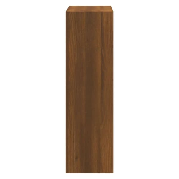 vidaXL skoskab 63x24x81 cm konstrueret træ brun egetræ