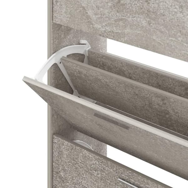 vidaXL skoskab 63x24x103 cm konstrueret træ betongrå