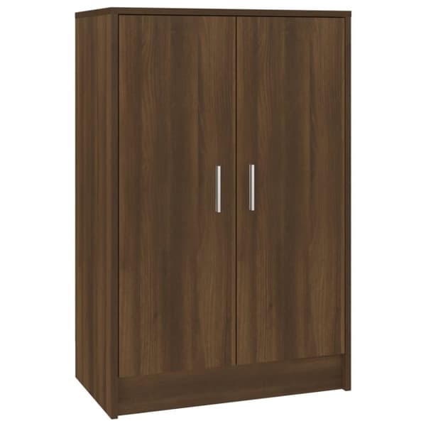 vidaXL skoskab 60x35x92 cm konstrueret træ brun egetræsfarve