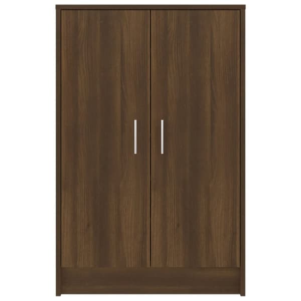 vidaXL skoskab 60x35x92 cm konstrueret træ brun egetræsfarve