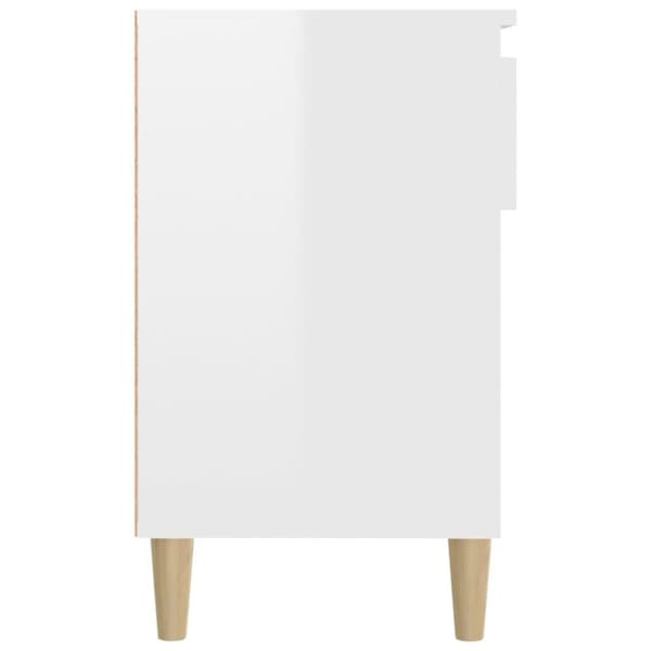 vidaXL skoreol 102x36x60 cm konstrueret træ hvid højglans