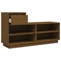 Pikkukuva 7 / 11: vidaXL Kenkäkaappi hunajanruskea 110x34x61 cm täysi mänty