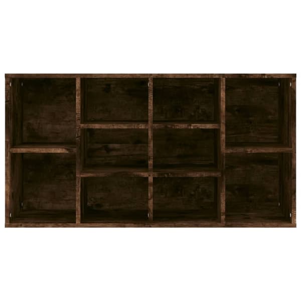 vidaXL skobænk 103x30x54,5 cm konstrueret træ røget egetræsfarve