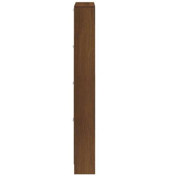 vidaXL skoskab 59x17x150 cm konstrueret træ brun egetræsfarve