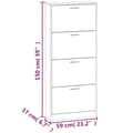 Pikkukuva 10 / 11: vidaXL Kenkäkaappi tammi 59x17x150 cm tekninen puu