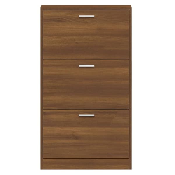vidaXL skoreol 59x17x108 cm konstrueret træ brun egetræsfarve