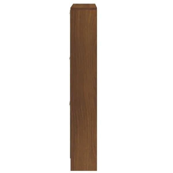 vidaXL skoreol 59x17x108 cm konstrueret træ brun egetræsfarve
