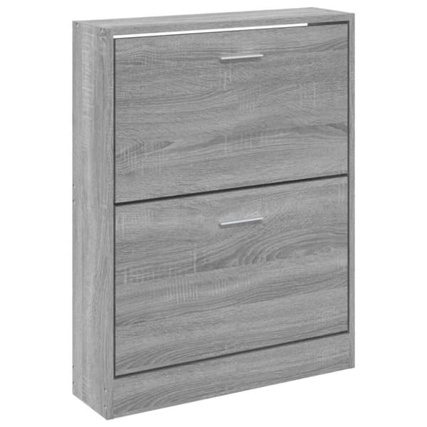 vidaXL skoskab 59x17x81 cm konstrueret træ grå sonoma-eg