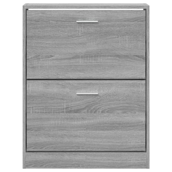vidaXL skoskab 59x17x81 cm konstrueret træ grå sonoma-eg