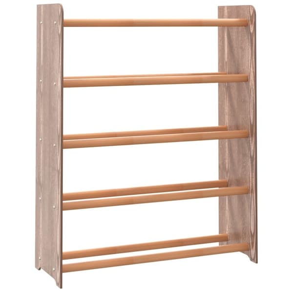 vidaXL skoreol 65x24x81 cm konstrueret træ brun