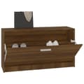 Miniatyrbillede 4 af 11: vidaXL skobænk 80x24x45 cm konstrueret træ brun egetræsfarve