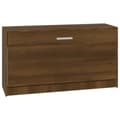 Miniatyrbillede 1 af 11: vidaXL skobænk 80x24x45 cm konstrueret træ brun egetræsfarve