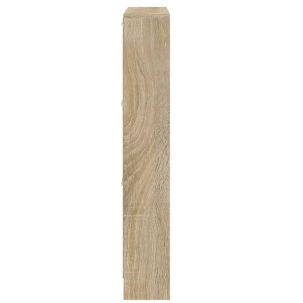 vidaXL skoskab 59x17x108 cm konstrueret træ egetræ