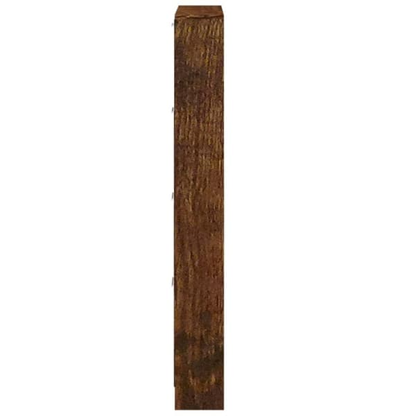 vidaXL skoskab 59x17x150 cm konstrueret træ røget egetræsfarve