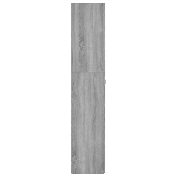 vidaXL Kenkäkaappi harmaa Sonoma 80x35,5x180 cm tekninen puu