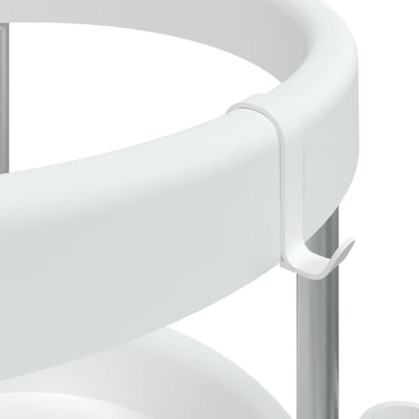vidaXL Rengjøringsvogn med oppbevaringskurv i aluminium
