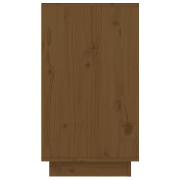 vidaXL Skoskåp honungsbrun 110x34x61 cm massiv furu