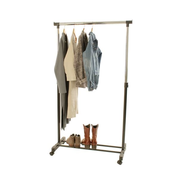 V-Part Klädställ 84x170x43 cm Svart