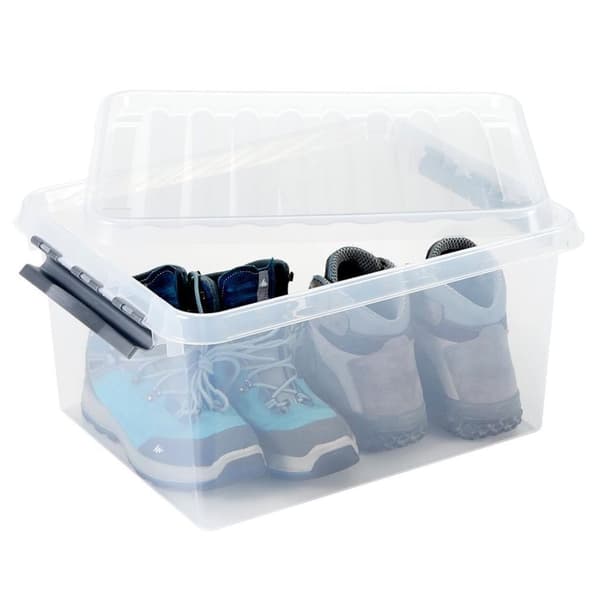 Sunware Q-Line Opbevaringsboks 36L Transparent/Grå
