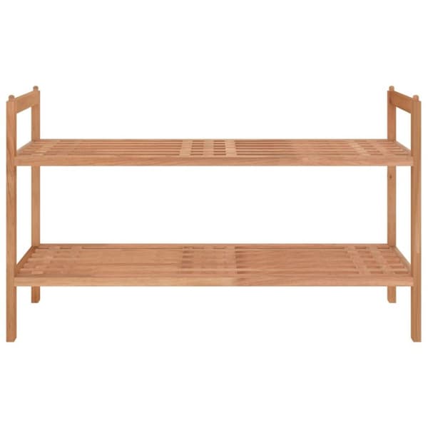 vidaXL skoreol 69x27x41 cm massivt træ valnød