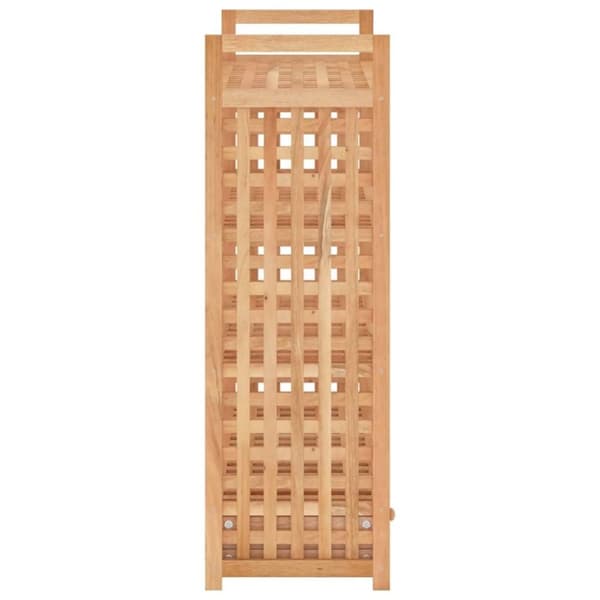 vidaXL Kenkätelineet laatikolla 70x27x81 cm täysi pähkinäpuu