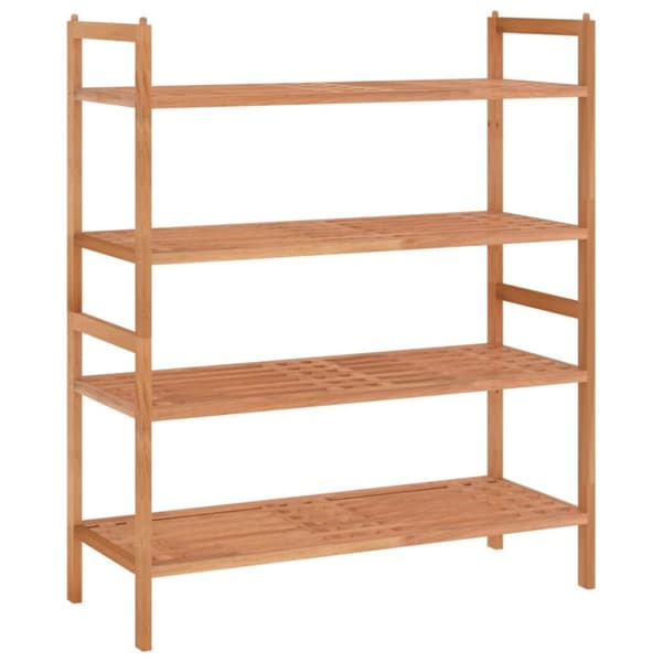 vidaXL skoreoler 2 stk. 69x27x41 cm massivt træ valnød