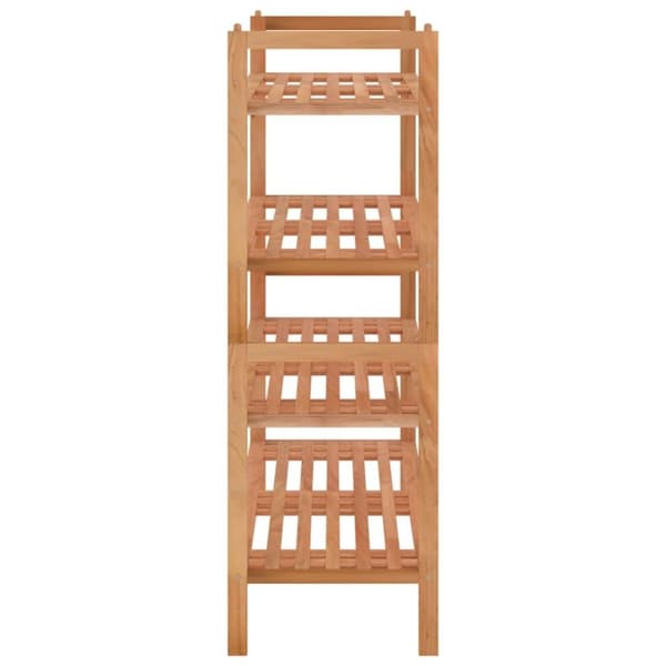 vidaXL Skohyllor 2 st 69x27x41 cm massivt valnötsträ