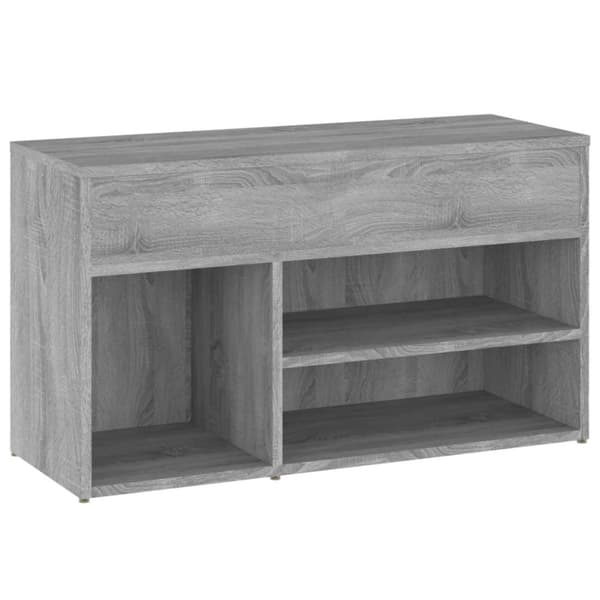 vidaXL Kenkäpenkki harmaa Sonoma 80x30x45 cm tekninen puu