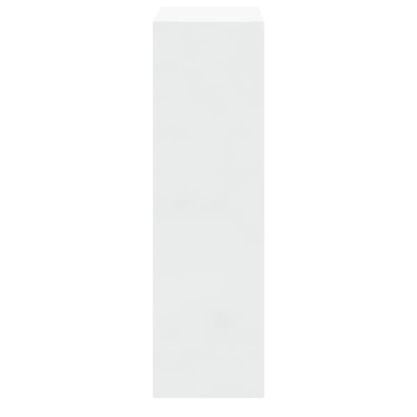 vidaXL Skoskåp vit högglans 63x24x81 cm konstruerat trä