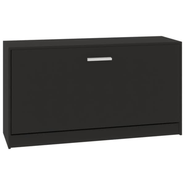 vidaXL Skobenk svart 80x24x45 cm konstruert tre