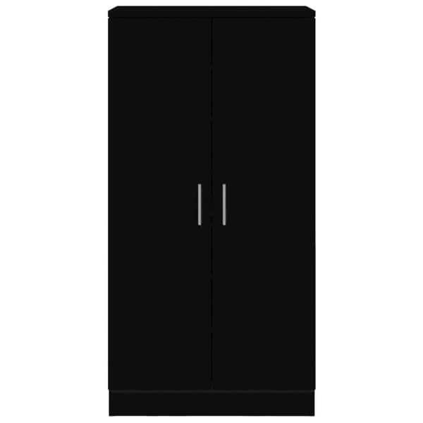 vidaXL Skoskap svart 55x35x108 cm konstruert tre