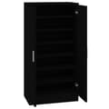 Miniatyrbilde 5 av 11: vidaXL Skoskap svart 55x35x108 cm konstruert tre