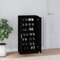 Miniatyrbilde 2 av 11: vidaXL Skoskap svart 55x35x108 cm konstruert tre