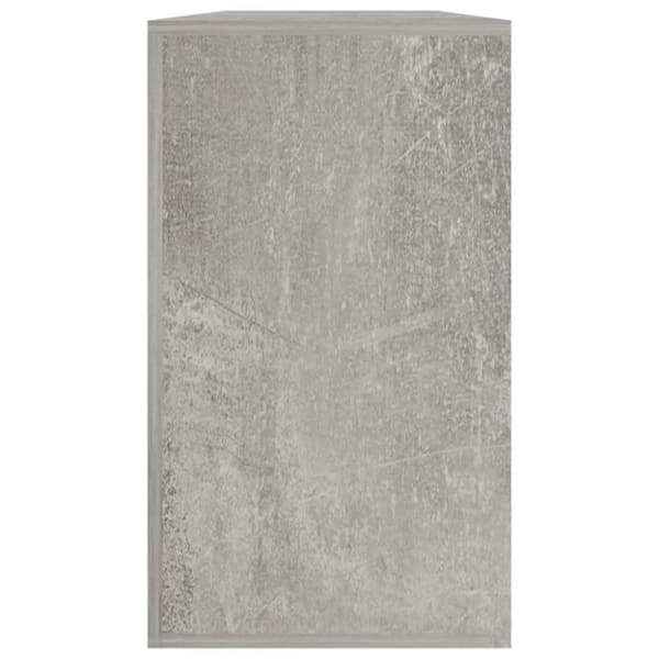 vidaXL skobænk 80x24x45 cm konstrueret træ betongrå
