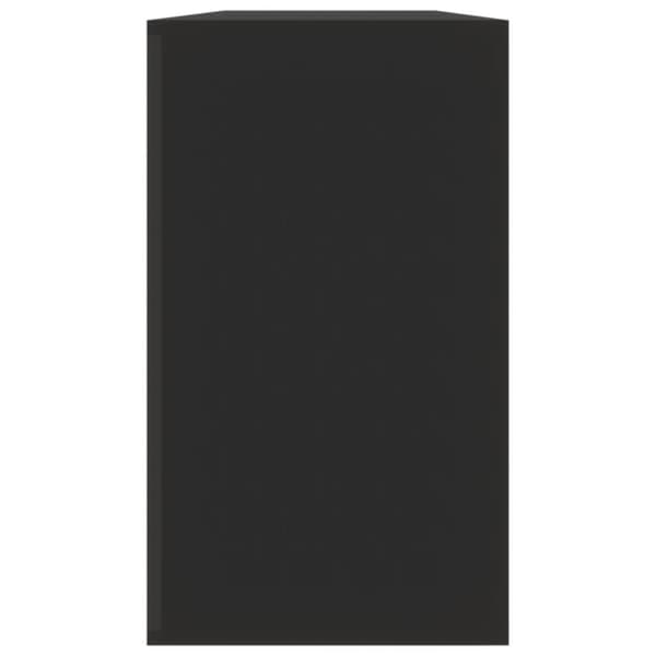 vidaXL skobænk 80x24x45 cm konstrueret træ sort