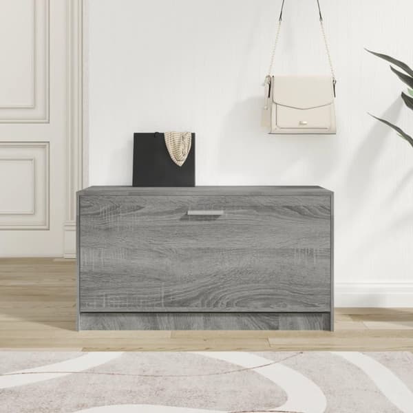 vidaXL skoreol 80x24x45 cm konstrueret træ grå sonoma-eg