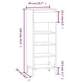 Miniatyrbillede 9 af 11: vidaXL skoreol 40x36x105 cm konstrueret træ sort