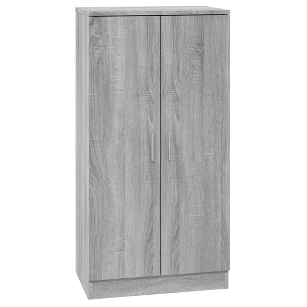 vidaXL Skoskåp grå sonoma 55x35x108 cm konstruerat trä