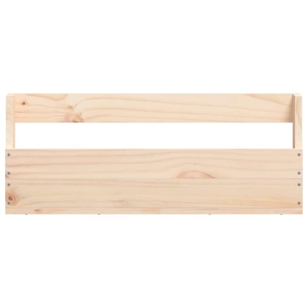 vidaXL Veggmonterte skohyller 2 stk 59x9x23 cm heltre furu