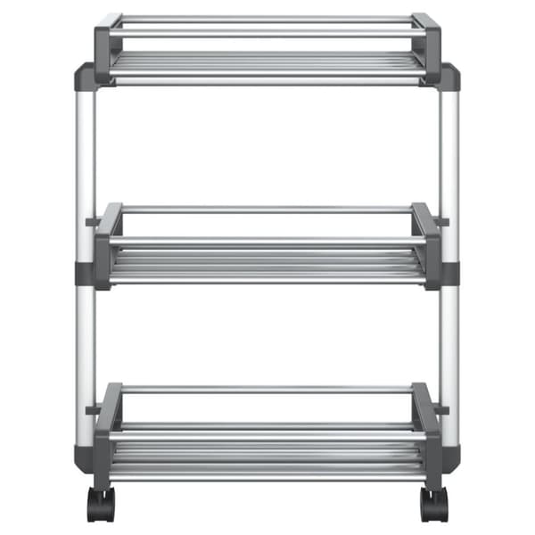vidaXL Oppbevaringsvogn 59x20x75 cm aluminium