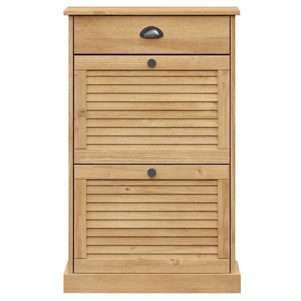 vidaXL Skoskap VIGO 60x35x96 cm heltre furu