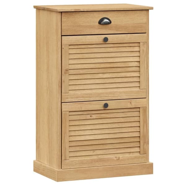 vidaXL Skoskap VIGO 60x35x96 cm heltre furu