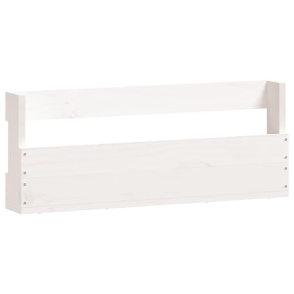 vidaXL væghængte skohylder 2 stk. 59x9x23 cm massivt fyrretræ Hvid